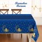 Ramadan Decorations, Table Cloth Rectangle, 3Pack Blue Tablecloth Disposable Ramadan Mubarak Decor Gift Eid Mubarak Decorations, Table Cover 54"x108" for Home, Kitchen, Outdoor Decoration for Ramadan
